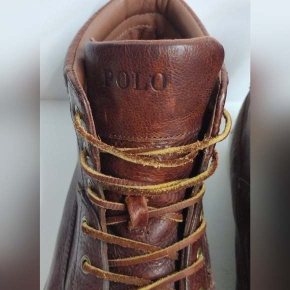Polo Ralph Lauren Tavis Leather Boots Size 13 D 🔥 - Picture 6 of 12